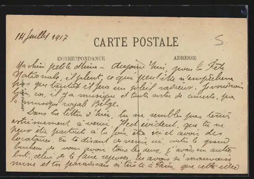 AK Calais, Boulevard Jacquard, Strassenbahn