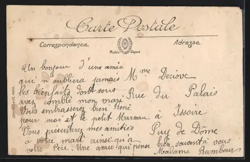 AK Calais, Pont et Rue Richelieu, Strassenbahn