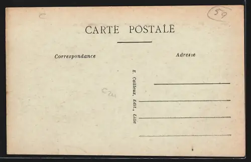 AK Lille, Pont du Chemin de Fer sur le Boulevard Carnot, Strassenbahn