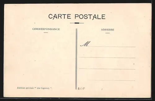 AK Toulouse, Place Olivier, Strassenbahn