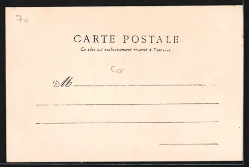 AK Le Mans, Rue du Tunnel, Strassenpartie mit Strassenbahn