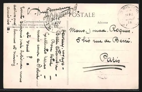 AK Grenoble, La Rue Félix-Poulat mit Strassenbahn