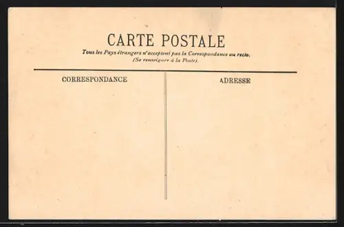 AK Marseille, La Bourse et la Cannebiere, Strassenbahn