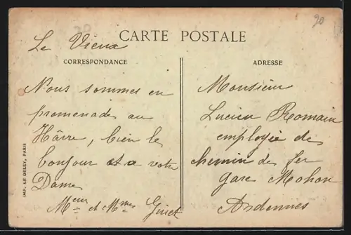 AK Le Havre, Boulevard Maritime, Strassenbahn