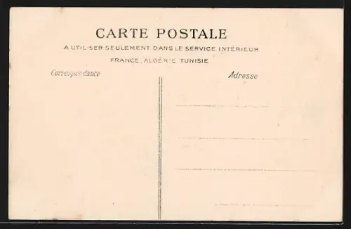 AK Alger, Le Lycée, Strassenbahn