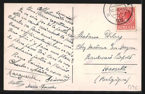 AK Berg en Dal, Strassenpartie mit Strassenbahn