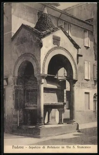 AK Padova, Sepolcro di Antenore in Via S. Francesco