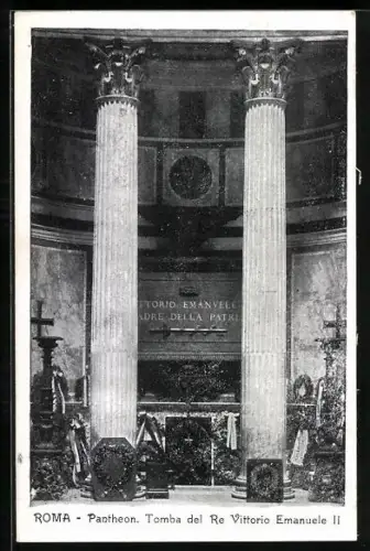 AK Roma, Pantheon, Tomba del Re Vittorio Emanuele
