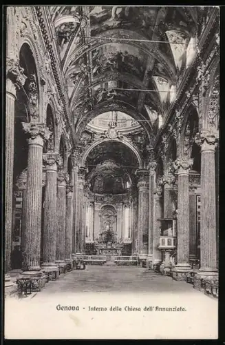 AK Genova, Interno della Chiesa dell` Annunziata