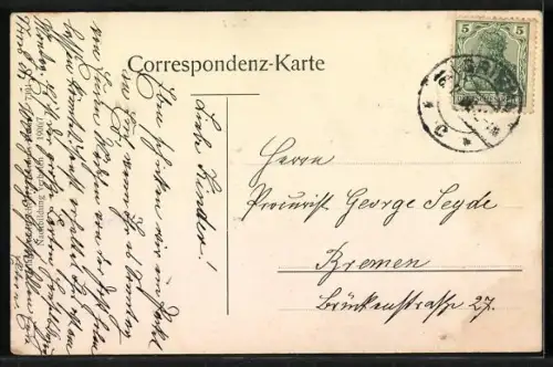 AK Meran, Ortsansicht gegen den Mendel