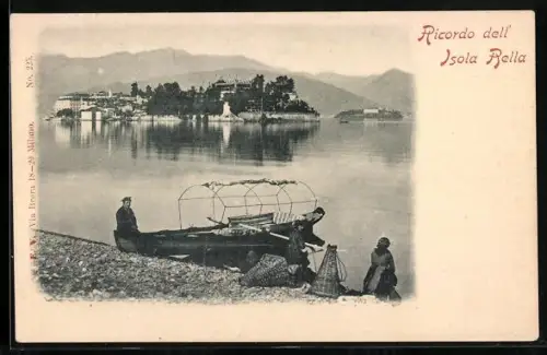 AK Isola Bella, Panorama mit Bergen