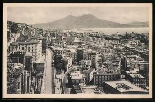 AK Napoli, Panorama mit Strassenpartie