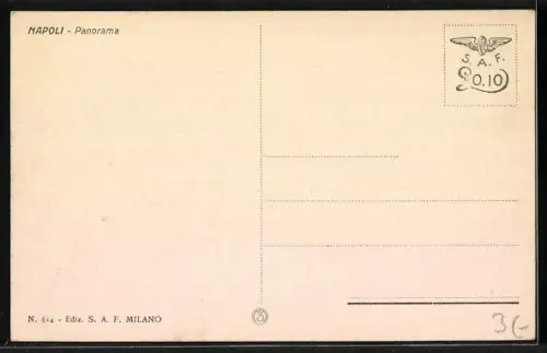 AK Napoli, Panorama mit Strassenpartie