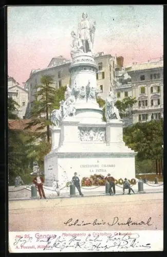 AK Genova, Monumento a Cristoforo Colombo