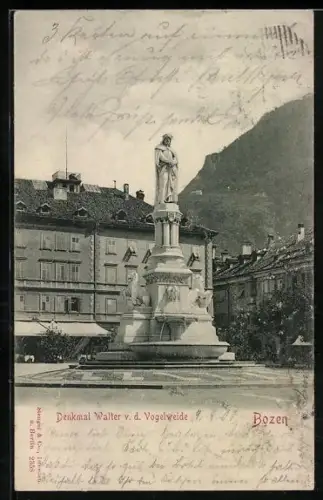 AK Bozen, Denkmal Walter von der Vogelweide
