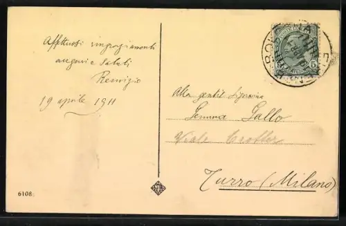 AK Pisa, Lung` Arno Regio visto di notte