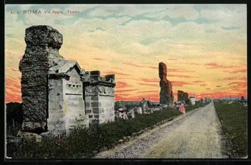 AK Roma, Via Appia, Tombe