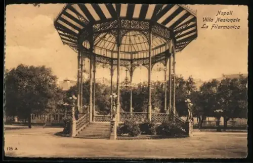 AK Napoli, Villa Nazionale, La Filarmonica
