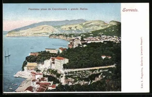 AK Sorrento, Panorama preso da Capodimonte e grande Marina