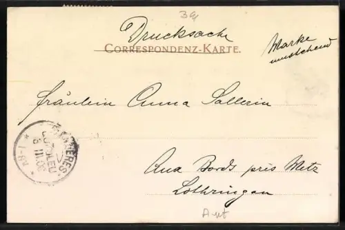 AK Innichen, Teilansicht mit Bergen