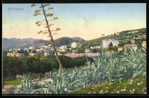 AK Bordighera, Ortsansicht