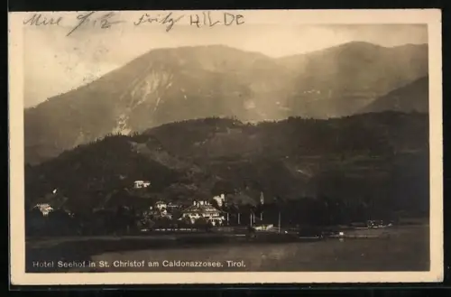 AK S. Cristoforo al Lago / St. Christof, Hotel Seehof am Caldonazzosee