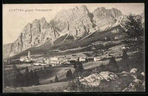 AK Cortina, Ortsansicht gegen Pomagnon
