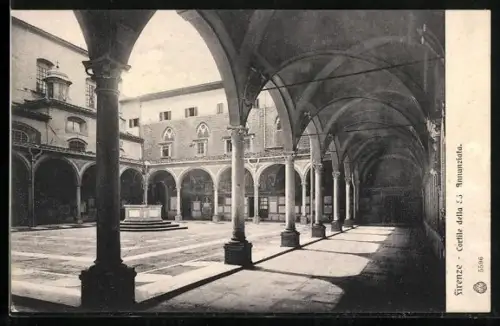 AK Firenze, Cortile della SS. Annunziata