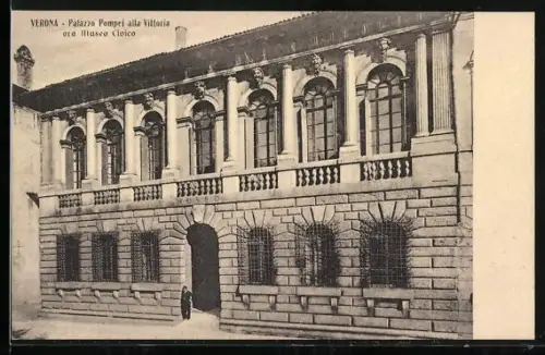 AK Verona, Palazzo Pompei alla Vittoria