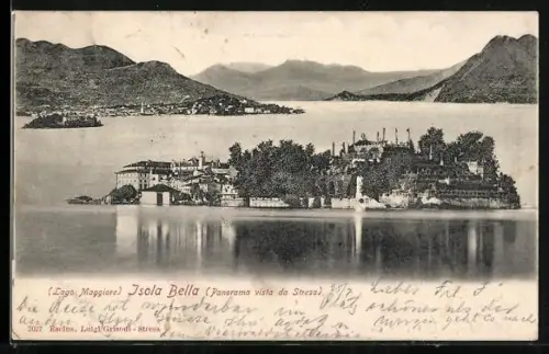 AK Isola Bella /Lago Maggiore, Panomara vista da Stresa
