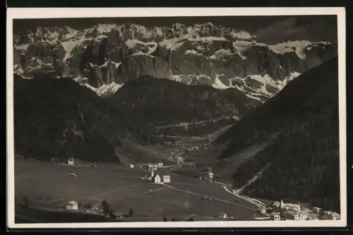 AK Selva /Val Gardena, Panorama verso il Gruppo di Sella