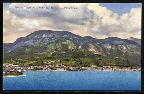 AK Salo, Vista generale sul lago di Garda col Monte S. Bartolomeo