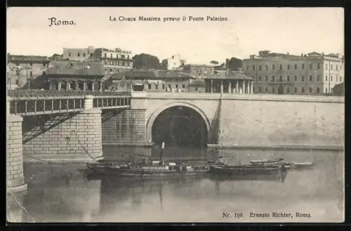 AK Roma, La Cloaca Massima presso il Ponte Palatino