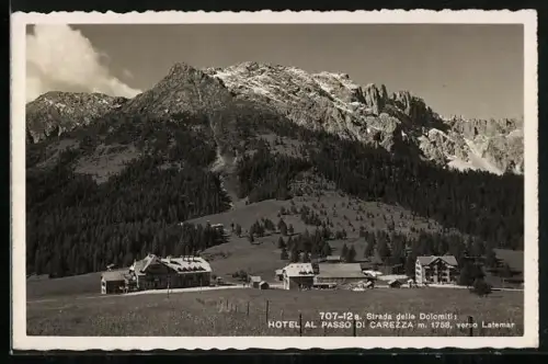 AK Passo Carezza, Hotel al Passo di Carezza verso Latemar