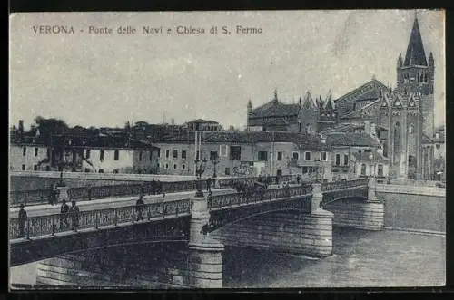 AK Verona, Ponte delle Navi e Chiesa di S. Fermo