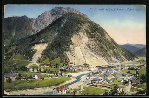 AK Raibl /Kärnten, Panorama mit Königsberg