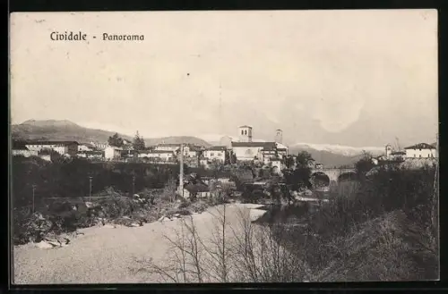 AK Cividale, Panorama mit Weg