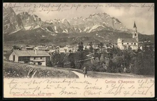 AK Cortina d` Ampezzo, Ansicht der Ortschaft