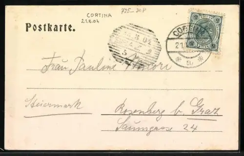 AK Cortina d` Ampezzo, Ansicht der Ortschaft