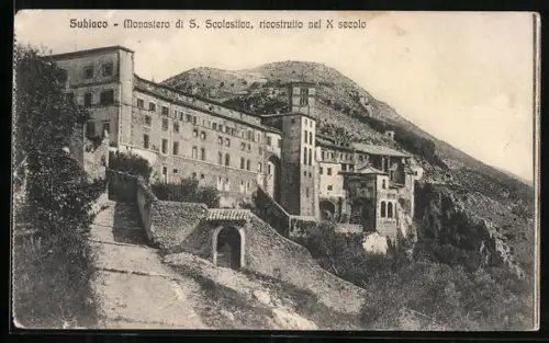 AK Subiaco, Monastero di S. Scolastica, ricostruito nel X secolo