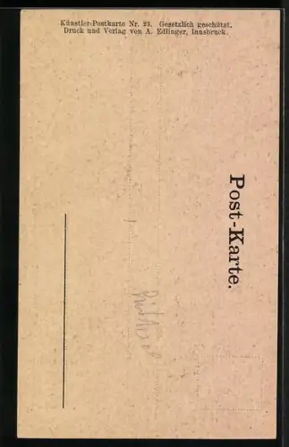 Künstler-AK Edward Theodore Compton: Trafoi mit der Trafoier Eiswand
