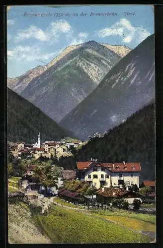 AK Franzensfeste, Ortsansicht aus der Vogelschau