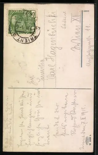 AK Franzensfeste, Ortsansicht aus der Vogelschau