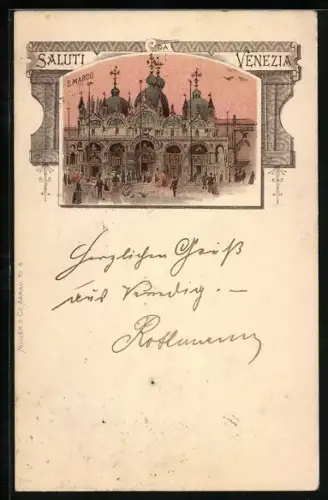 Lithographie Venezia, S. Marco