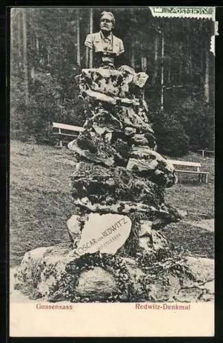 AK Gossensass, Redwitz-Denkmal