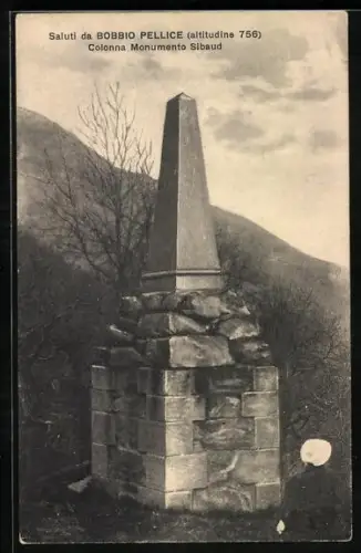AK Bobbio Pellice, Colonna Monumento Sibaud