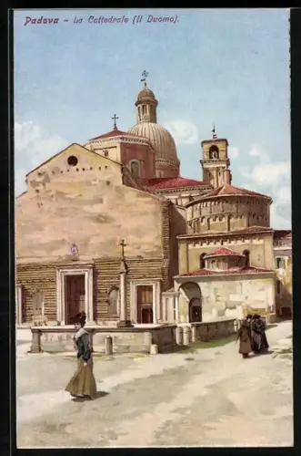 Künstler-AK Padova, La Cattedrale