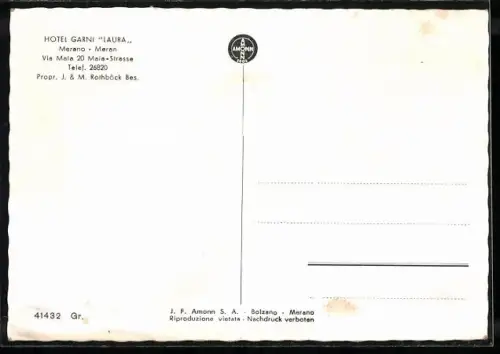 AK Merano / Meran, Hotel Garni Laura, Via Maia 20