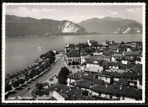 AK Pallanza /Lago Maggiore, Panorama mit Bergen