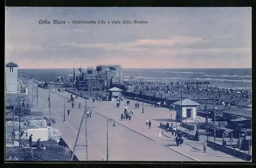 AK Ostia Mare, Stabilimento Liso e viale della Marina